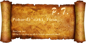 Pokoráczki Tina névjegykártya